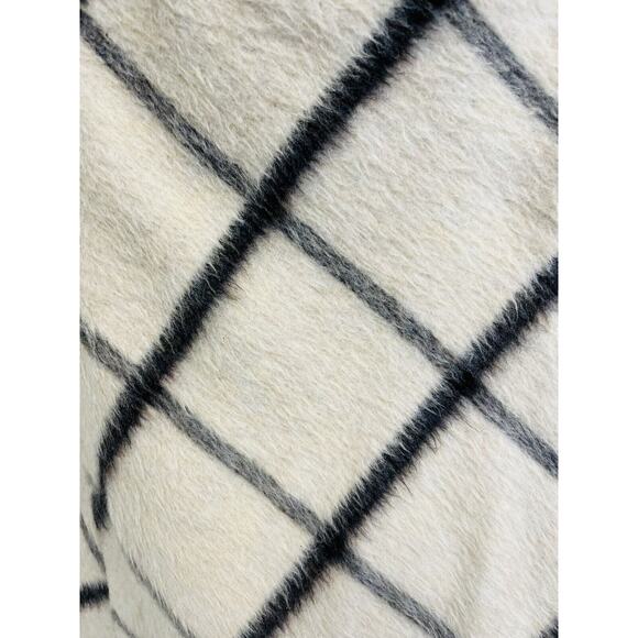 LILIA STOGOVA Ivory Wool Printed Asymmetrical A-Line Midi Skirt Size 44 US XL - Picture 3 of 4